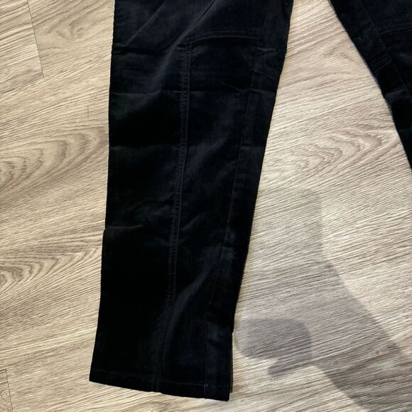 NWT - banana republic black corduroy barrel cropped pants - size 10 - Picture 3 of 7
